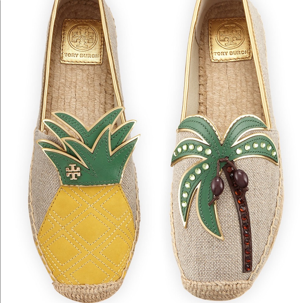 Brand new Tory Burch canvas espadrille size 6